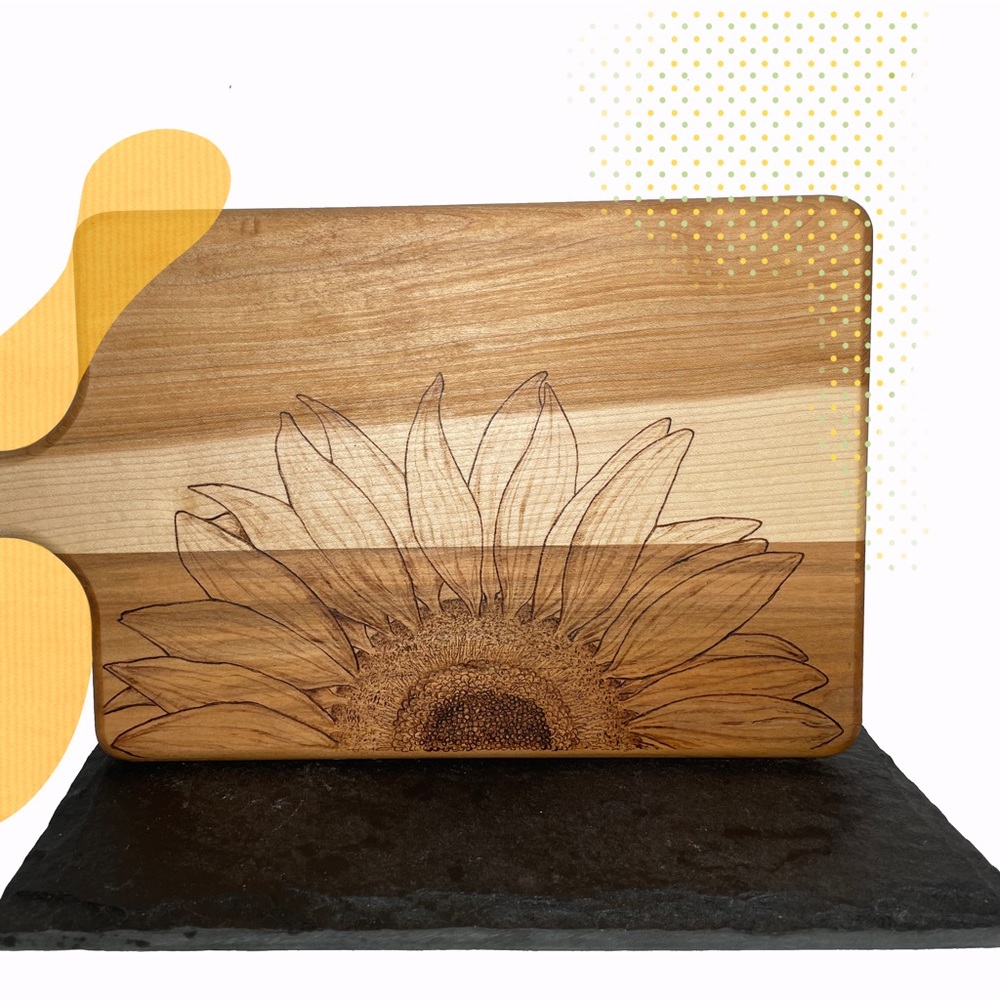 Sunflower serving board